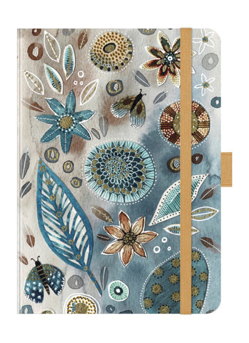 Korsch Medium Weekly Diary 2026 - Floral Collage