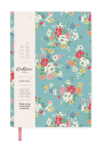 Cath Kidston A5 Large Linen Diary 2026 - Clifton Rose