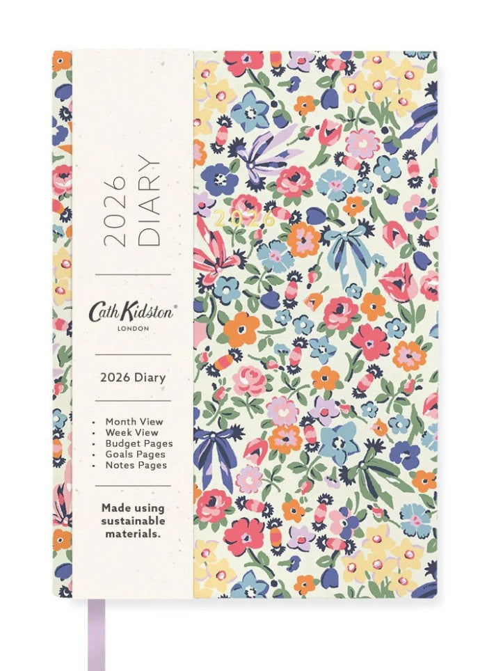 Cath Kidston A5 Large Linen Diary 2026 - Floral Ditsy