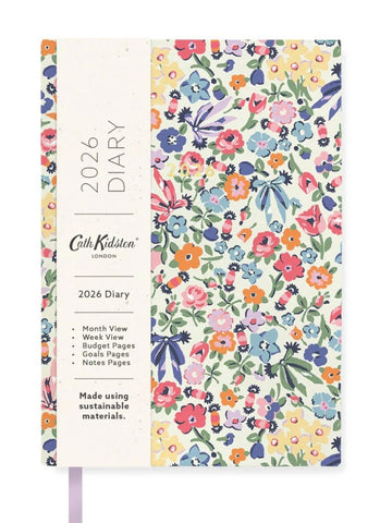 Cath Kidston A5 Large Linen Diary 2026 - Floral Ditsy