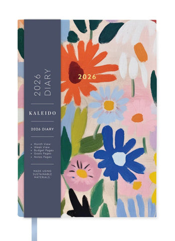 Kaleido A5 Large Diary 2026 - Gouache Floral