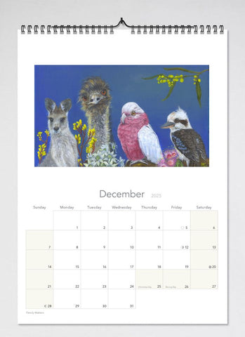 Minky Grant Wall Calendar 2025 - month