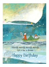 Sacredbee greeting card - Merrily