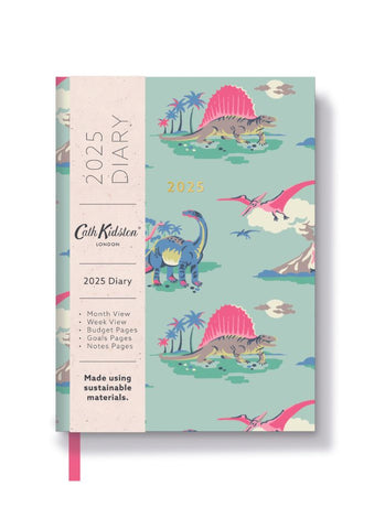Cath Kidston A6 Small Linen Diary 2025 - Dinosaur