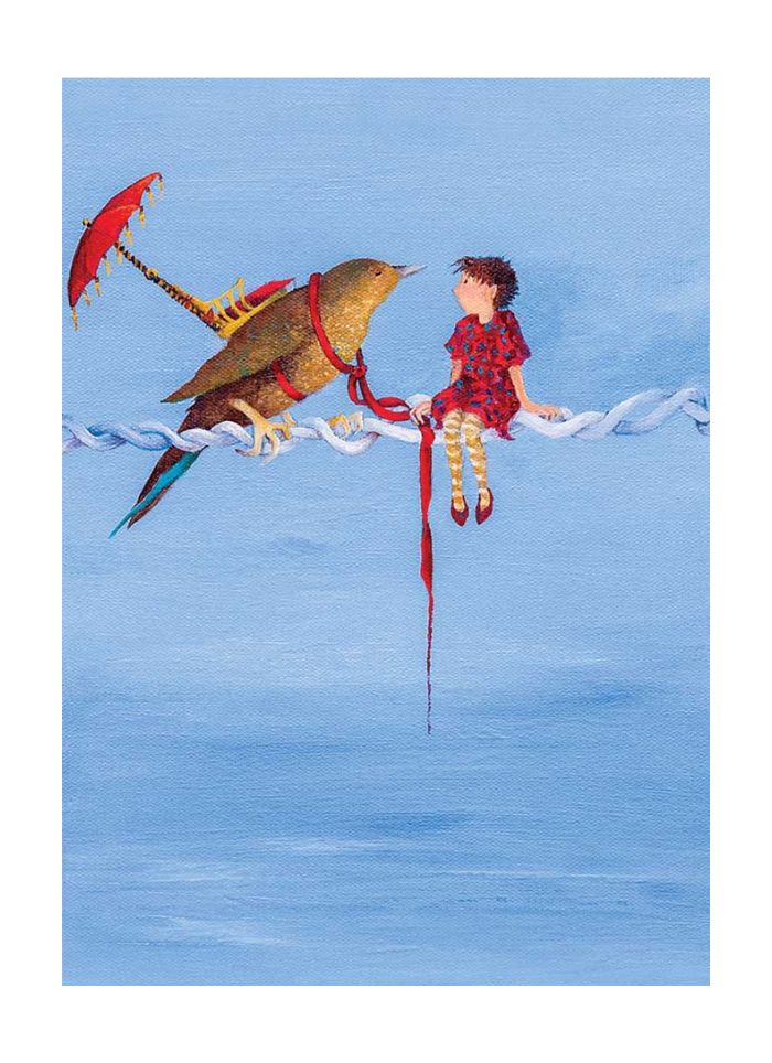 Annie White card - Bird on the Wire
