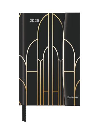 Art Deco small magnetic Diary 2025