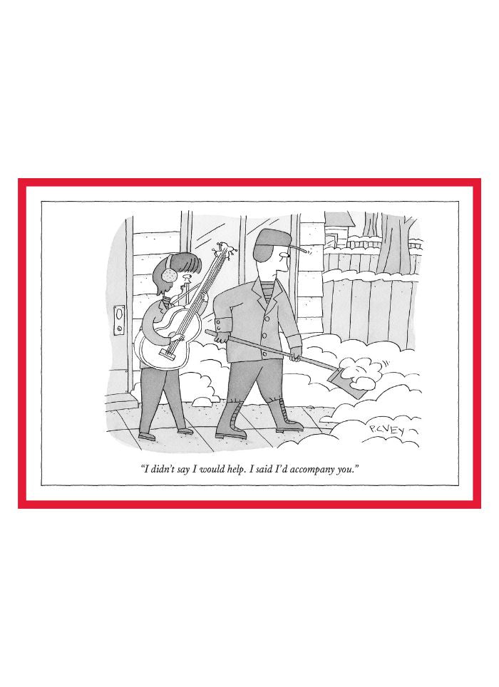 New Yorker Cartoon Christmas Card - Accompany You