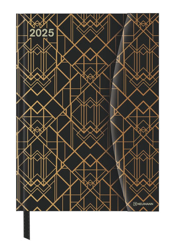 Art Deco large magnetic Diary 2025