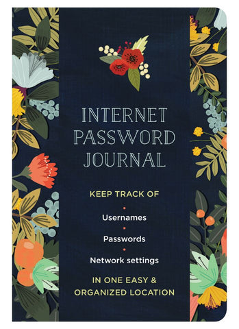 Modern Floral  Internet Password Journal