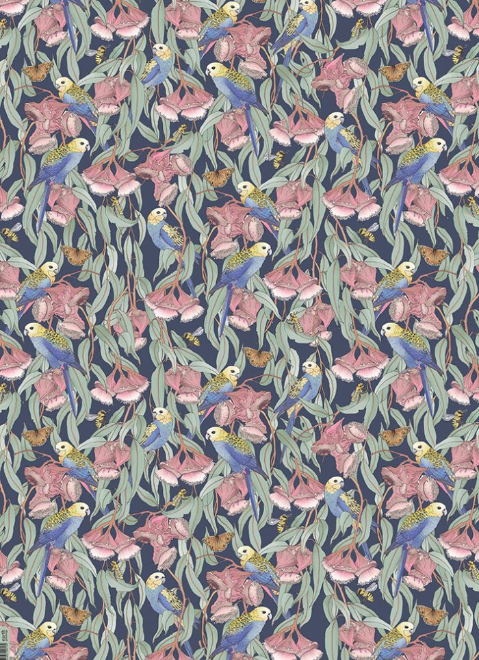 Earth Greetings Wrapping Paper - Rosellas Amongst the Mallee