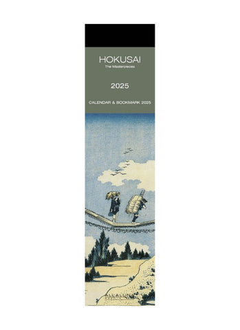 Hokusai Bookmark Calendar 2025
