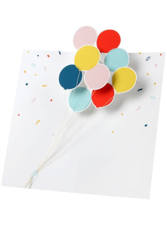 UWP Luxe 3D Pop-up Card - Balloons
