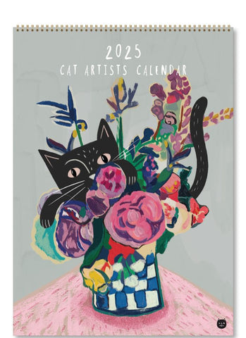 Niaski - Cat Artists Medium Wall Calendar 2025