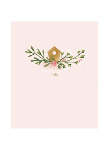 UWP Luxe 3D Pop-up Card - Finch - front