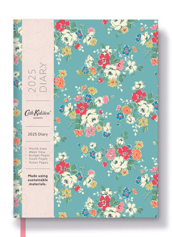 Cath Kidston A5 Large Linen Diary 2025 - Clifton Rose