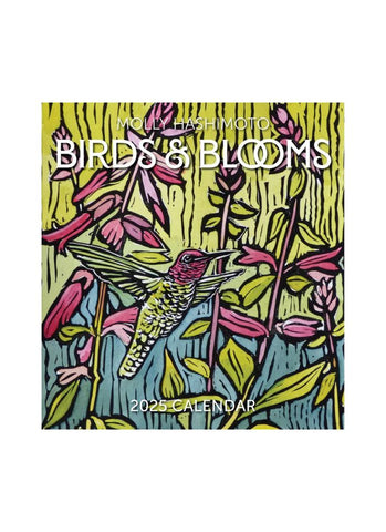 Molly Hashimoto Birds & Blooms Mini Wall Calendar 2025