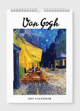 Van Gogh 2027 calendar with a painting of a street scene.