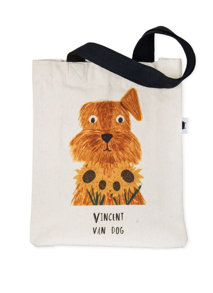 A Vincent van Dog tote bag by Niaski.