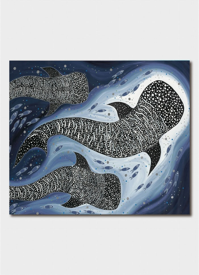 Melanie Hava Art Card - Whale Sharks