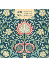 William Morris Gallery calendar cover with floral design and brand logo.