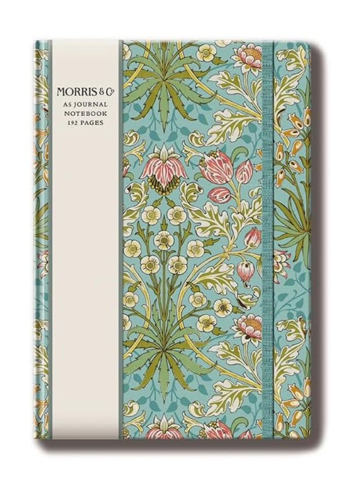 Floral notebook with a decorative cover on a white background