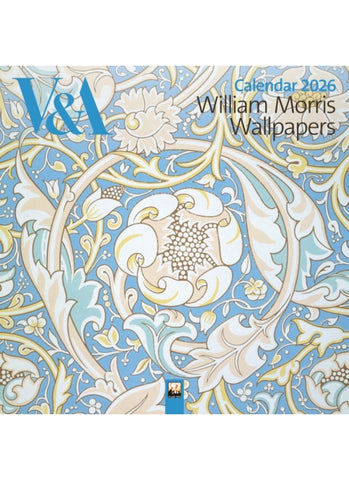 V&A: William Morris Wallpapers Wall Calendar 2026
