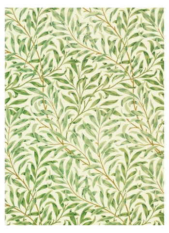 Willow Bough wallpaper, by William Morris, from the world's most prestigious museum, the V & A of London