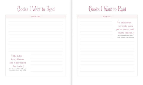 The Book Lover's Desk Diary 2026 - internal view