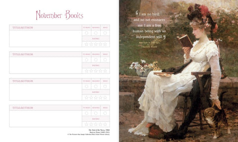 The Book Lover's Desk Diary 2026 - internal view
