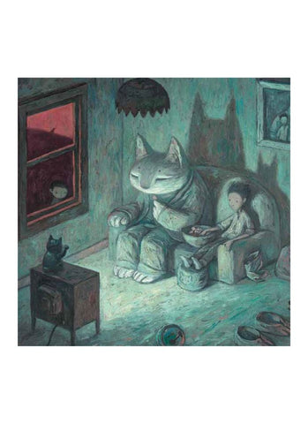 Shaun Tan art card  - Never Give Your Keys to a Stranger