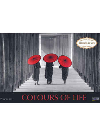 Colours of Life Large Panoramic Wall Calendar 2025