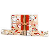 Wrapping Paper Roll - Retro Santa