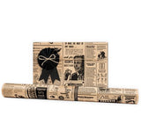 Vintage News Kraft wrapping paper in a 5m roll.