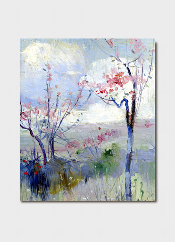 Australian Impressionism Art Card -  Charles Conder's Herrick's Blossoms