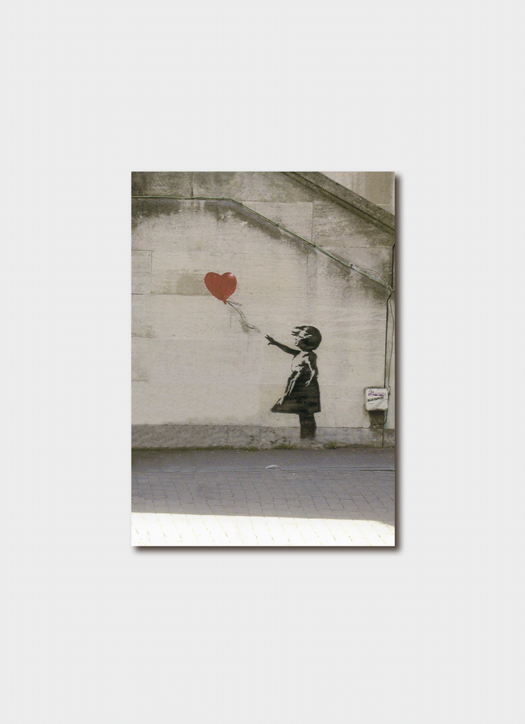 Banksy card - Girl With Heart Balloon