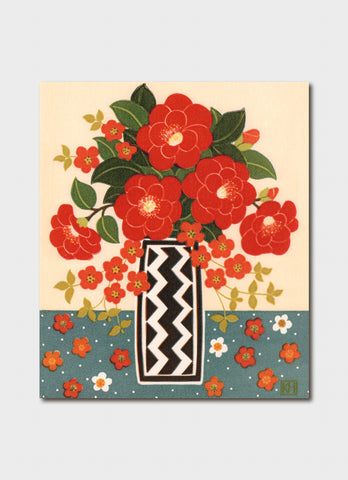 Kate Hudson art card - Camellia and Japonica