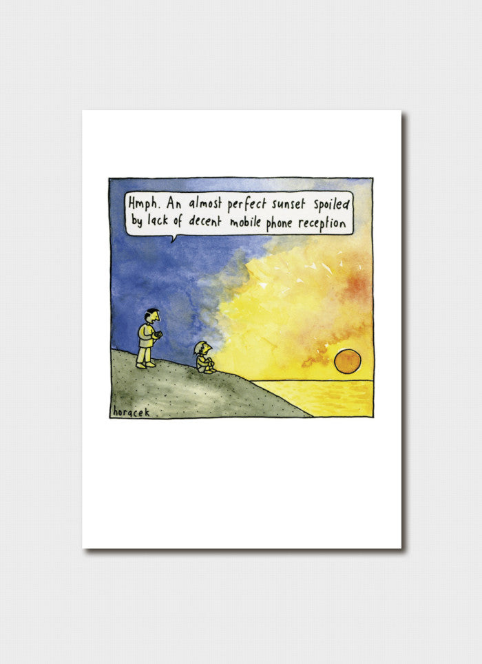 Judy Horacek cartoon card - Almost Perfect Sunset (New!)