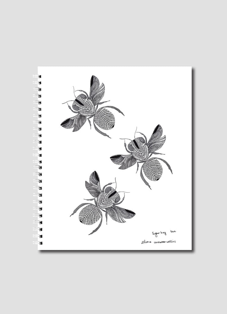 Delvene Cockatoo-Collins Small Notebook - Sugarbag Bees