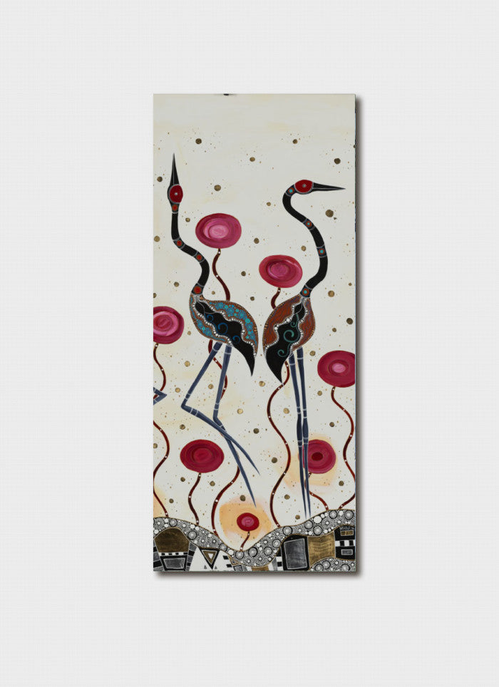 Melanie Hava Bookmark - Brolgas at the Waterhole