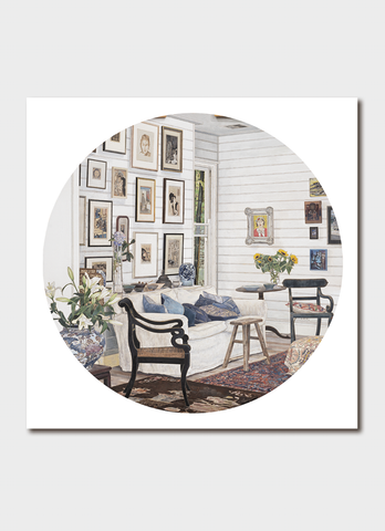 Cressida Campbell art card - Journey Around My Room