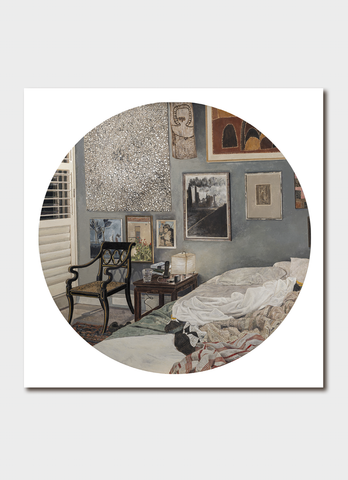 Cressida Campbell art card - Bedroom Nocturne