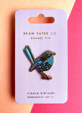 Splendid Fairy Wren Enamel Pin