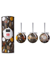 Pack of 3 Christmas Baubles - Jilamara