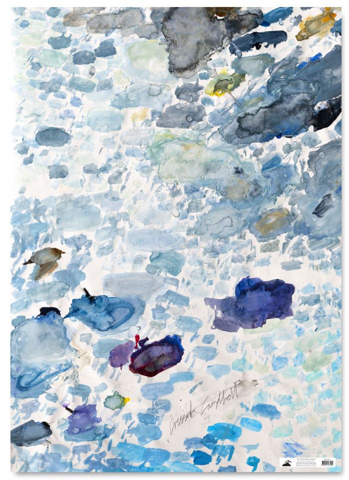 Cressida Campbell - Sky, Flannel Flowers Palette Wrapping Paper