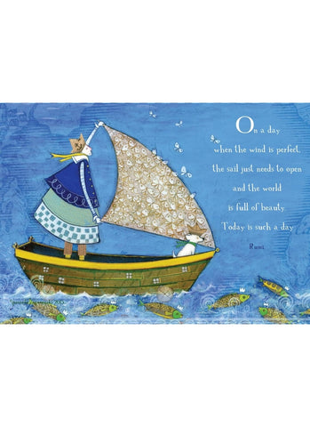Sacredbee greeting card - Perfect Wind