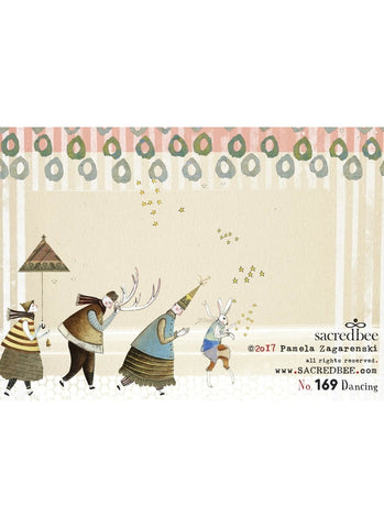 Sacredbee greeting card - Dancing Birthday