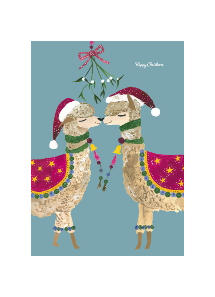 Hutch Cassidy Christmas Card - Llamas