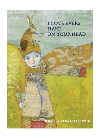 Sacredbee greeting card - Every Hare