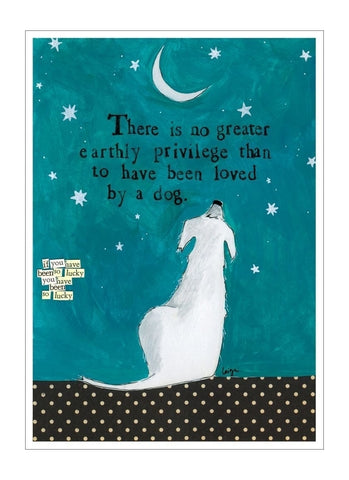 Curly Girl card - Loved By a Dog