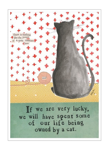 Curly Girl card - Owned By a Cat